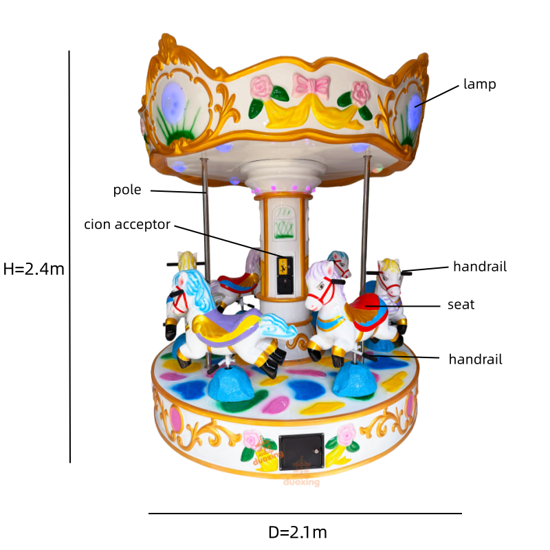 子供用電動メリーゴーランド 室内/屋外兼用 業務用 家庭用  - Kids Outdoor Merry Go Round のレビューと価格