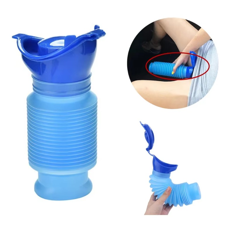 750 ミリリットル大人の便器ポータブル収縮性パーソナル携帯 - Kids Outdoor Urinal のレビューと価格